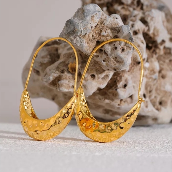 Ear Hook Drop Dangle Hoop Earrings - Picture 5 of 6